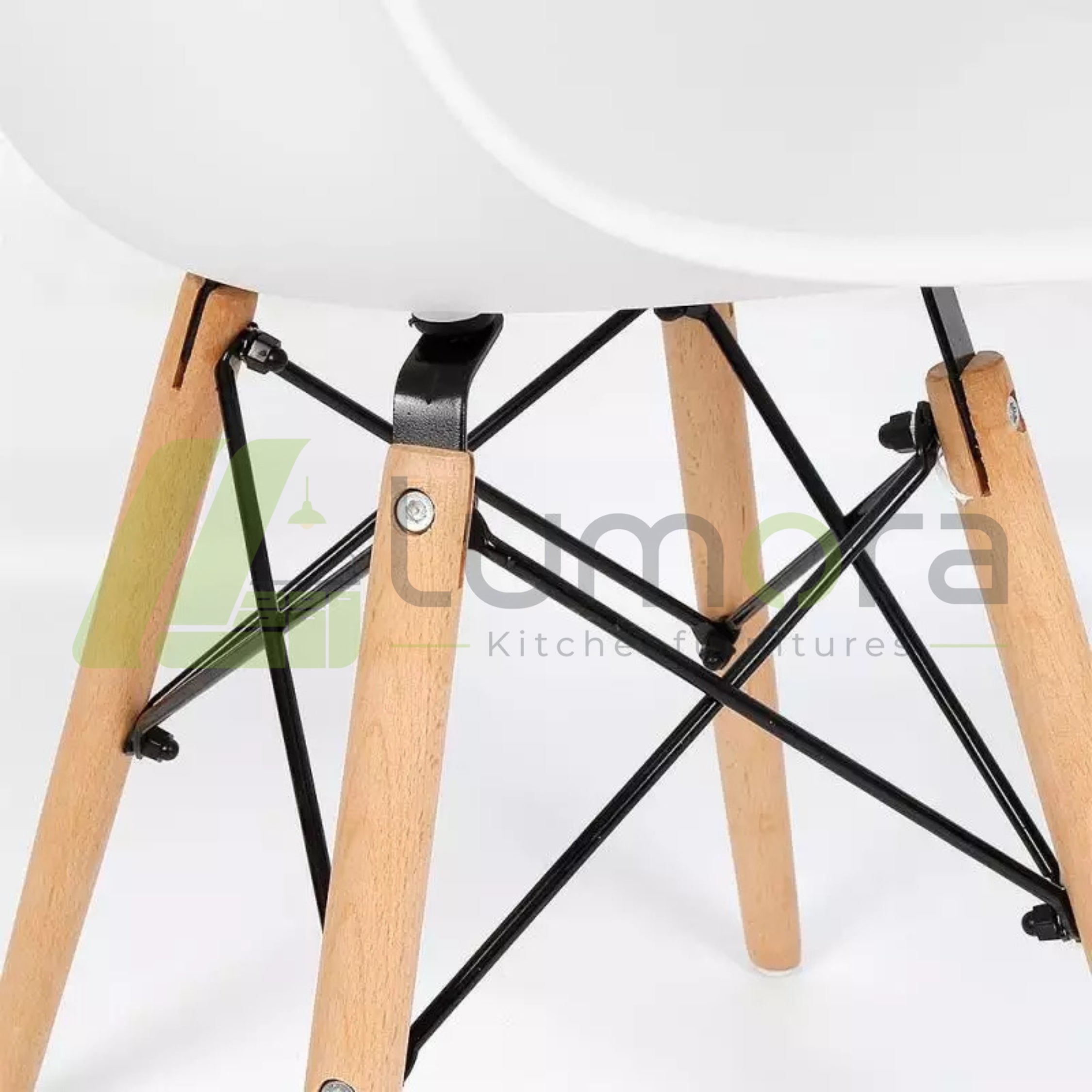 Chair & Table Set (4+1) – Modern Cafe & Restaurant Dining Set – Imported Metal/Wood Chairs